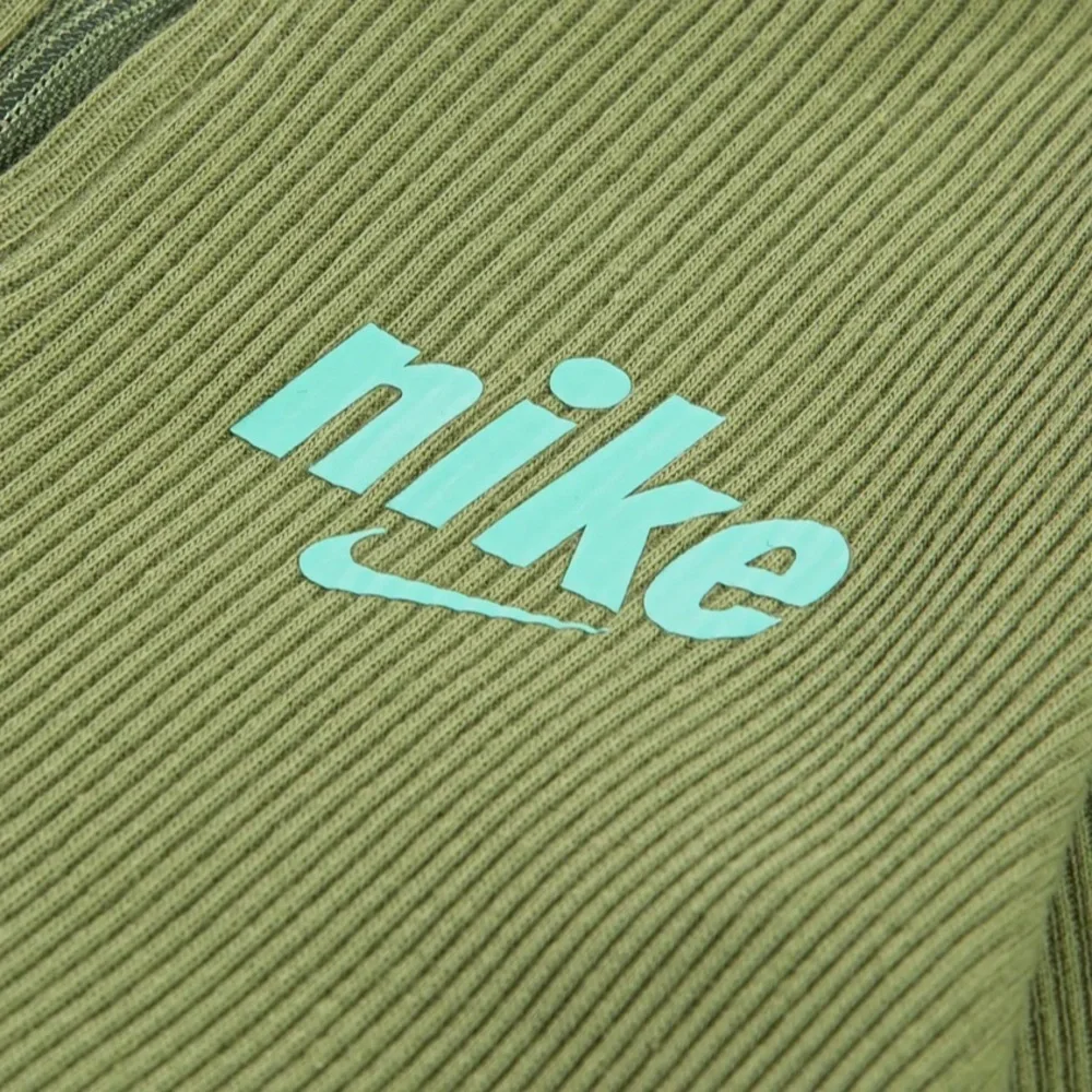 Nike Cotton Blend Ribbed Footie Alligator Kids One Piece Size 3M NWT